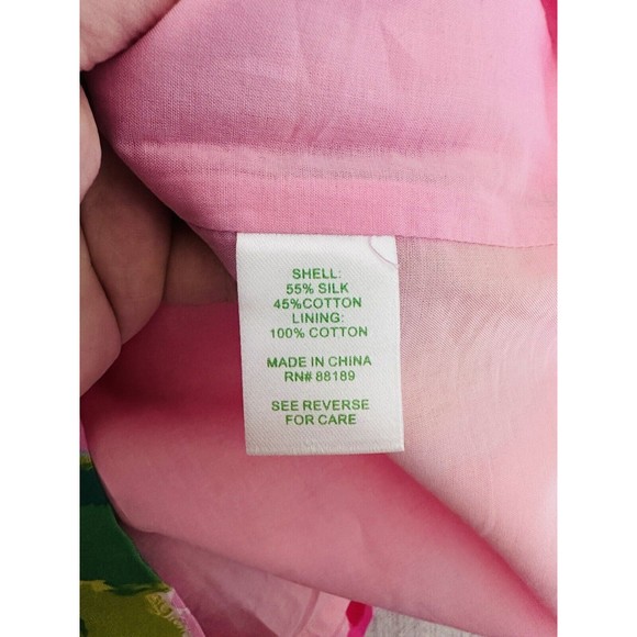 Lilly Pulitzer Womens Hotty Pink First Impression Collins Dress Size 6 Silk Rose - Picture 7 of 10